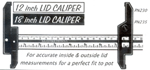 California Pottools 12" Lid Caliper