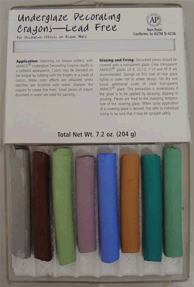 AMACO Underglaze Decorating Chalk Crayon Set #209
