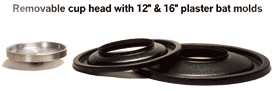 Skutt Cup Head with 12" & 16" ring molds