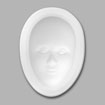 Mayco  Glass Mold - GM-113 - Plain Face Mask, Small