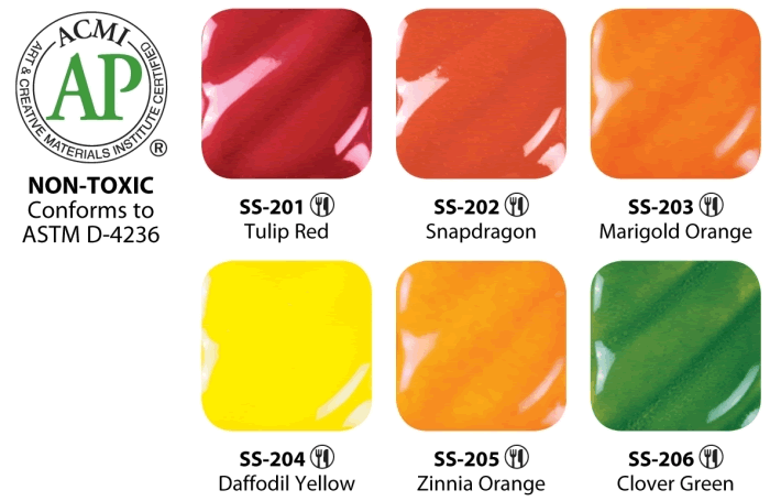 AMACO Sun Stroke Underglaze - SS-201 - Tulip Red - 2 fluid oz.