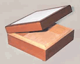 Tile Box with Hinged Lid - 4.25"