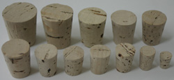 Cork       - Small Natural -  1/4" - 4 corks