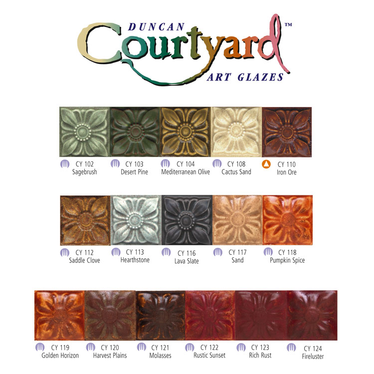 Duncan Courtyard Glaze - CY-119 - Golden Horizon -  4 fluid oz.