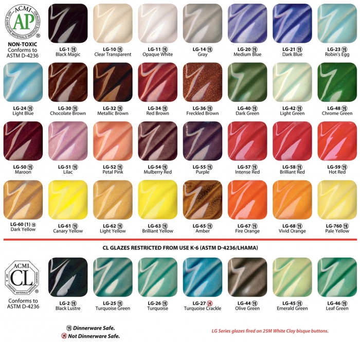 AMACO  Gloss Glaze - LG-1 - Black Majic - 1 pint