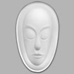 Mayco  Glass Mold - GM-913 - African Mask, Plain, Large
