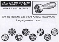 California Pot Tools - Hand Stamp Set (mini)