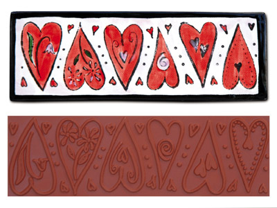 Mayco Designer Stamp - ST-105 - Dancing Heart