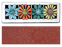 Mayco Designer Stamp - ST-111 - Four Flowers