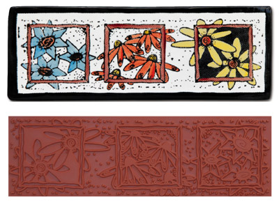 Mayco Designer Stamp - ST-112 - Box Blooms