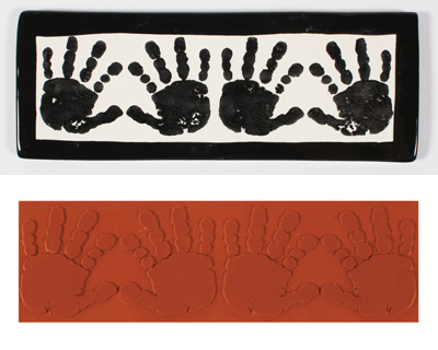 Mayco Designer Stamp - ST-336 - Hand Prints