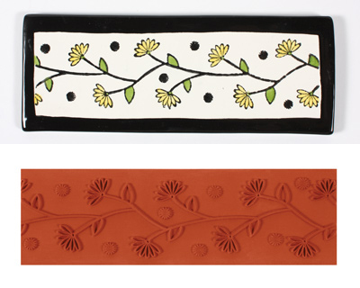 Mayco Designer Stamp - ST-340 - Flower Branch