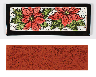 Mayco Designer Stamp - ST-342 - Pointsettia