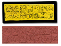 Mayco Designer Stamp - ST-353 - Jumbo Swirl Blocks